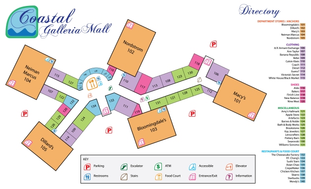 Fictitious Mall Map