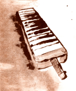 Printmaking: Melodica (Ghost)